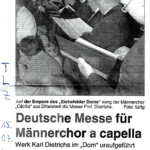 70 Geburtstag Messe und Männerchor