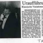 Zeitung Eichsfeldvariationen